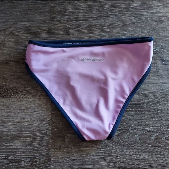 Eddie Bauer Reversible Bikini Bottom Blue and Purple Speckled Size S (7-8) - Picture 5 of 5